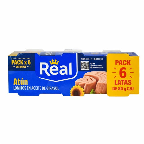 Atun Lomitos aceite girasol real 6x80gr
