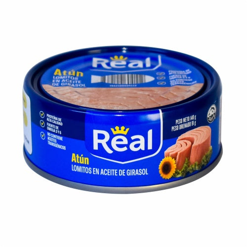 Atún Lomitos En Aceite de Girasol REAL 160 G