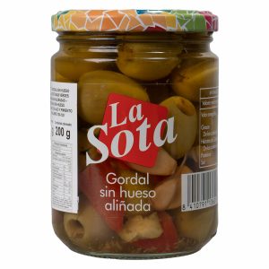 Aceitunas Gordal Con Ajo Y Pimiento Rojo LA SOTA 4...