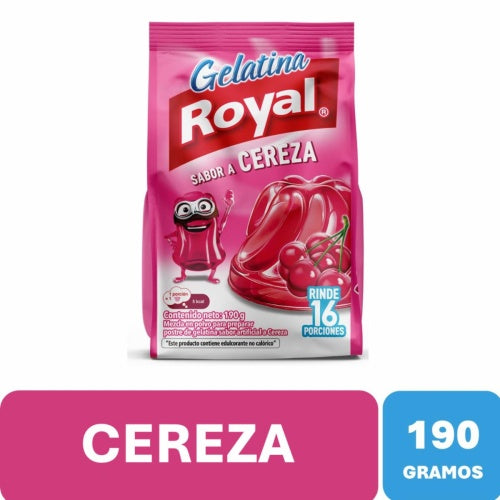 Gelatina Royal 190 gr cereza