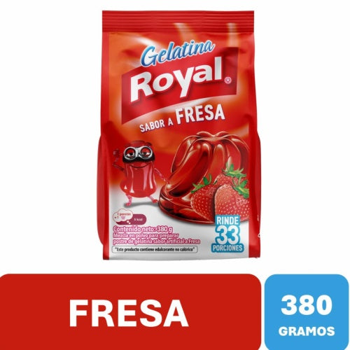 Gelatina Royal 380 gr fresa